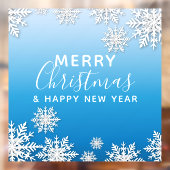 白い冬の折り紙雪メリークリスマス ウィンドウサイン (シート2)