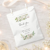 白い冬の牡丹フローラサンキュー結婚ズ フェイバーバッグ (クリップ留めされた状態)