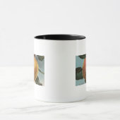 白い冬の真珠のフルーツクロモリトグラフ マグカップ (中央)