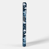 白い冬の花のパターン Case-Mate iPhoneケース (裏面 / 右)