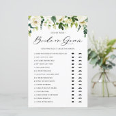 白い冬の花は誰が花嫁または花婿ゲームを推測 (スタンド正面)