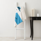 白い冬の雪だるま シェルパブランケット (インサイチュ)