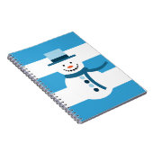 白い冬の雪だるま ノートブック (右側)