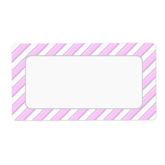 白い出荷ストライプラベルにピンク空白の色の ラベル (正面)