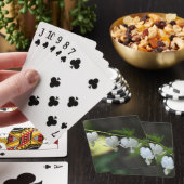 白い出血ハート花 トランプ (インサイチュ)