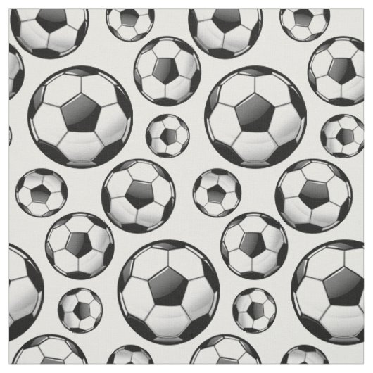 白い分散させた光沢のある円形のサッカーボール ファブリック (見本)