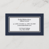 白い前景色縁ど黒 名刺 (裏面)