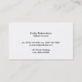 白い前景色縁ど黒 名刺 (裏面)