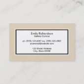 白い前景色縁ど黒 名刺 (裏面)