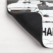 白い剥離 – パーソナ絵を描ライズ可能 マウスパッド (コーナー)