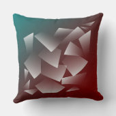 白い割れティール(緑がかった色) クッション (裏面)