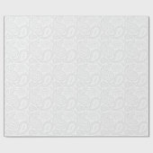 白い包装紙のペイズリーの灰色 ラッピングペーパー (フラット)
