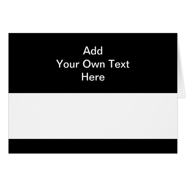 白い区域およびカスタムのテキストとの黒 (正面横)