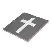 白い十字（黒） タイル (側面)