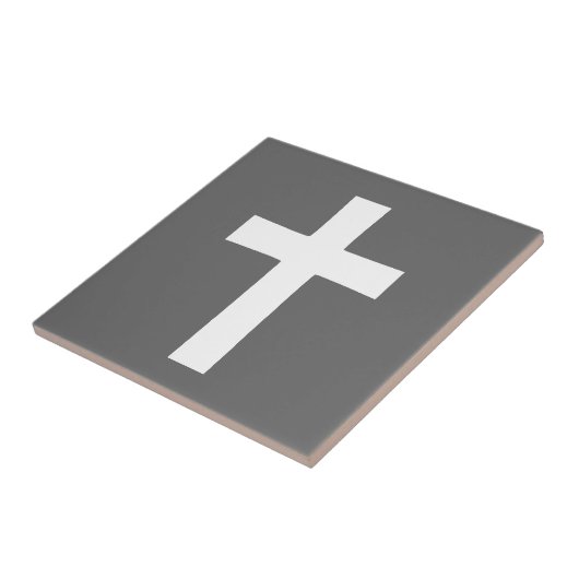 白い十字（黒） タイル (側面)