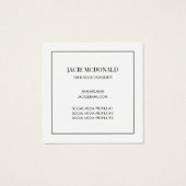 白い卒業写真のプロファイルの挿入 (裏面)