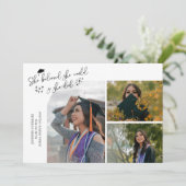 白い卒業生 彼女は信じた マルチ写真 案内状 (スタンド正面)