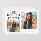 白い卒業記念写真 - Best Is Yet To Come 案内状 (正面)