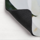 白い南マグノリアの花のギフトの花の終わり マウスパッド (コーナー)