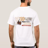白い単一性の2010年のTシャツ Tシャツ (裏面)