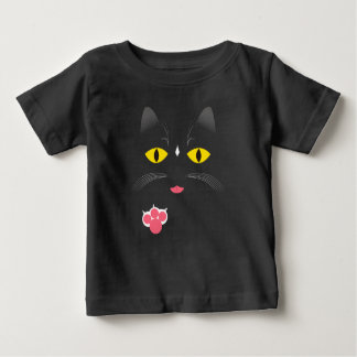 白い印を持つ黒猫 ベビーTシャツ