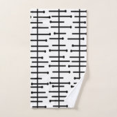 白い原子線 バスタオルセット (ハンドタオル)