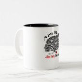 白い及びブラックコーヒーのマグ ツートーンマグカップ (正面左)