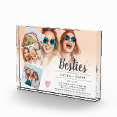 白い友最高のだちスクリプト4枚の写真コラージグリッド フォトブロック (右)