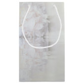 白い反射結婚の感謝抱き枕小 スモールペーパーバッグ (裏面)