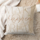 白い台本でハートカスタム投写 クッション (ブランケット)