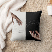 白い台本でハートカスタム投写 クッション (ブランケット)