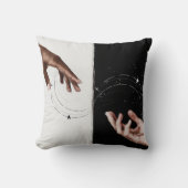 白い台本でハートカスタム投写 クッション (正面)