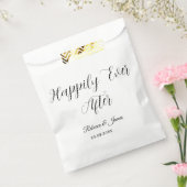 白い台本の名エレガント前の幸せ フェイバーバッグ (封をした状態)