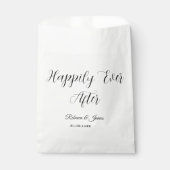 白い台本の名エレガント前の幸せ フェイバーバッグ (正面)