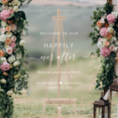 白い台本の歓迎を受けて幸結婚福に アクリルサイン