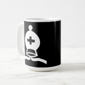 白い司教 コーヒーマグカップ (正面左)