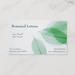 白い名刺の葉の骨組 名刺