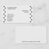 白い名刺テンプレートに印刷 名刺 (正面/裏面)