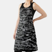 白い名前の黒いエプロン エプロン (インサイチュ)