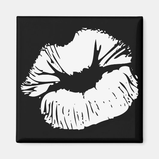 白い唇 マグネット (正面)