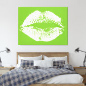 白い唇#10 キャンバスプリント (インサイチュ (寝室))