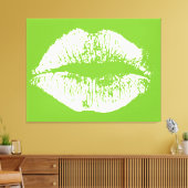 白い唇#10 キャンバスプリント (インサイチュ (リビング))