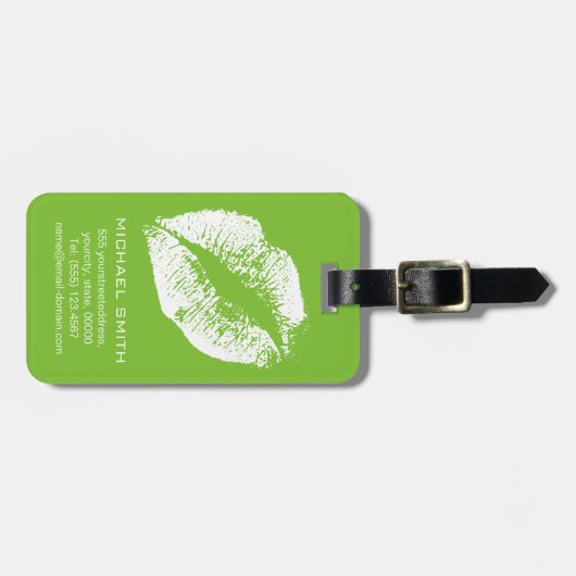 白い唇#12 ラゲッジタグ (正面横)