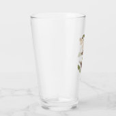 白い喉の付いたスズメのオードボンの花の鳥 タンブラーグラス (右)