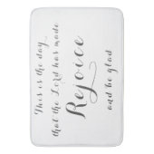 白い喜びとビー賛美ズ バスマット (正面縦)