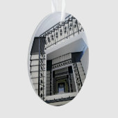 白い四角の階段 オーナメント (正面)