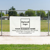 白い四角形にセンターアラインビジネスブランド 横断幕 (インサイチュ)