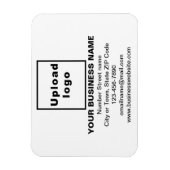 白い四角形にビジネスブランドのフレキシブルマグネット マグネット (縦)