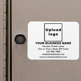 白い四角形にビジネスブランドのフレキシブルマグネット マグネット