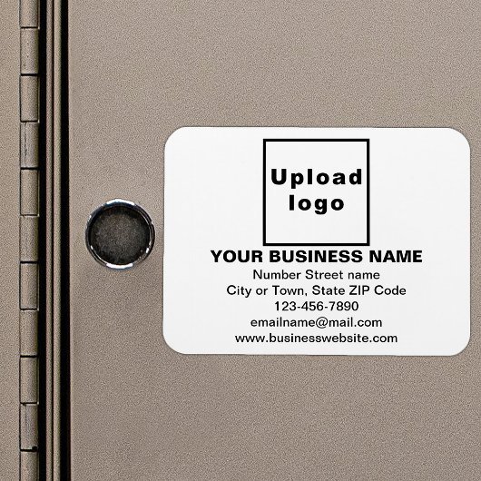 白い四角形にビジネスブランドのフレキシブルマグネット マグネット